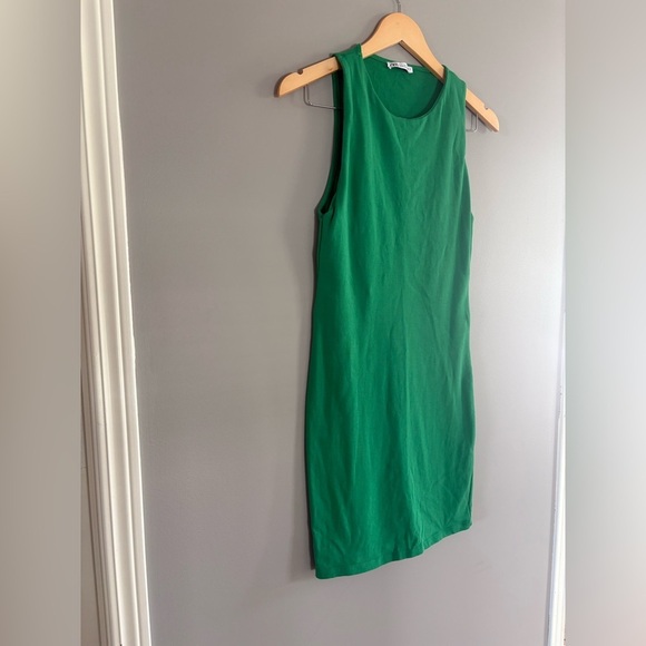 Zara Green Sleeveless Mini dress size L - Picture 3 of 10